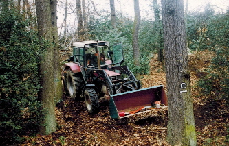 Foto Treckerarbeiten ca. 1999 